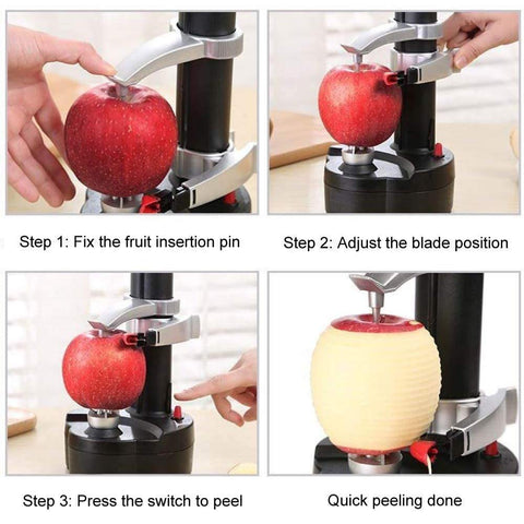 AIHANCH electric peeler replaceable blades focus, quick swaps for various fruits and vegetables.