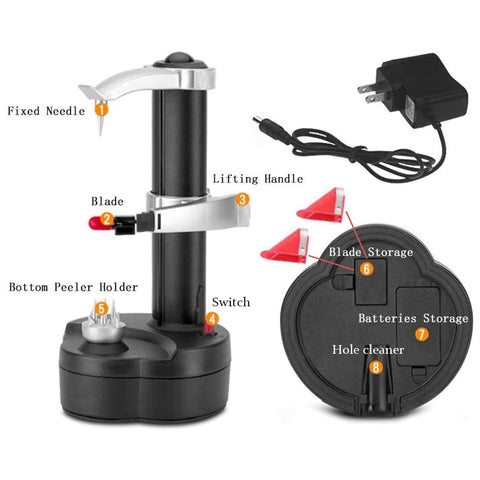 AIHANCH electric peeler rotating-arm focus, adjustable thickness for consistent results.