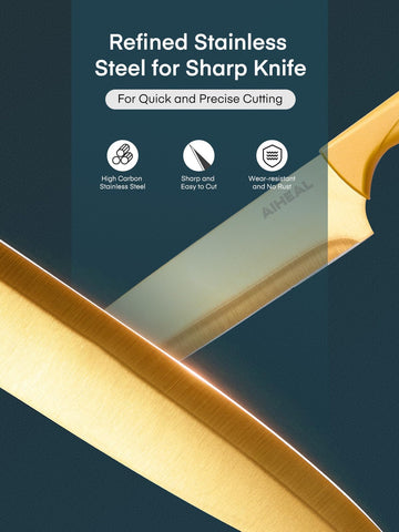 Aiheal 6-inch Santoku knife for precise mincing and slicing