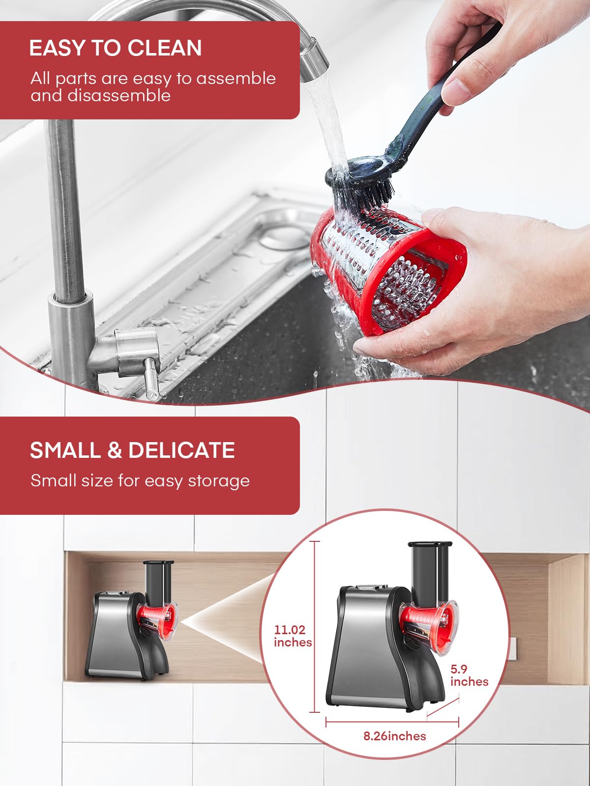 Aiheal easy-clean disassembly for quick maintenance after use.