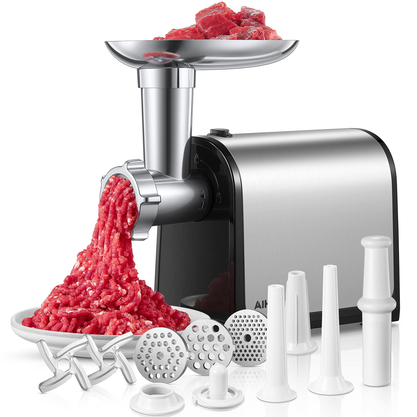Aiheal electric meat grinder motor detail for efficient home grinding