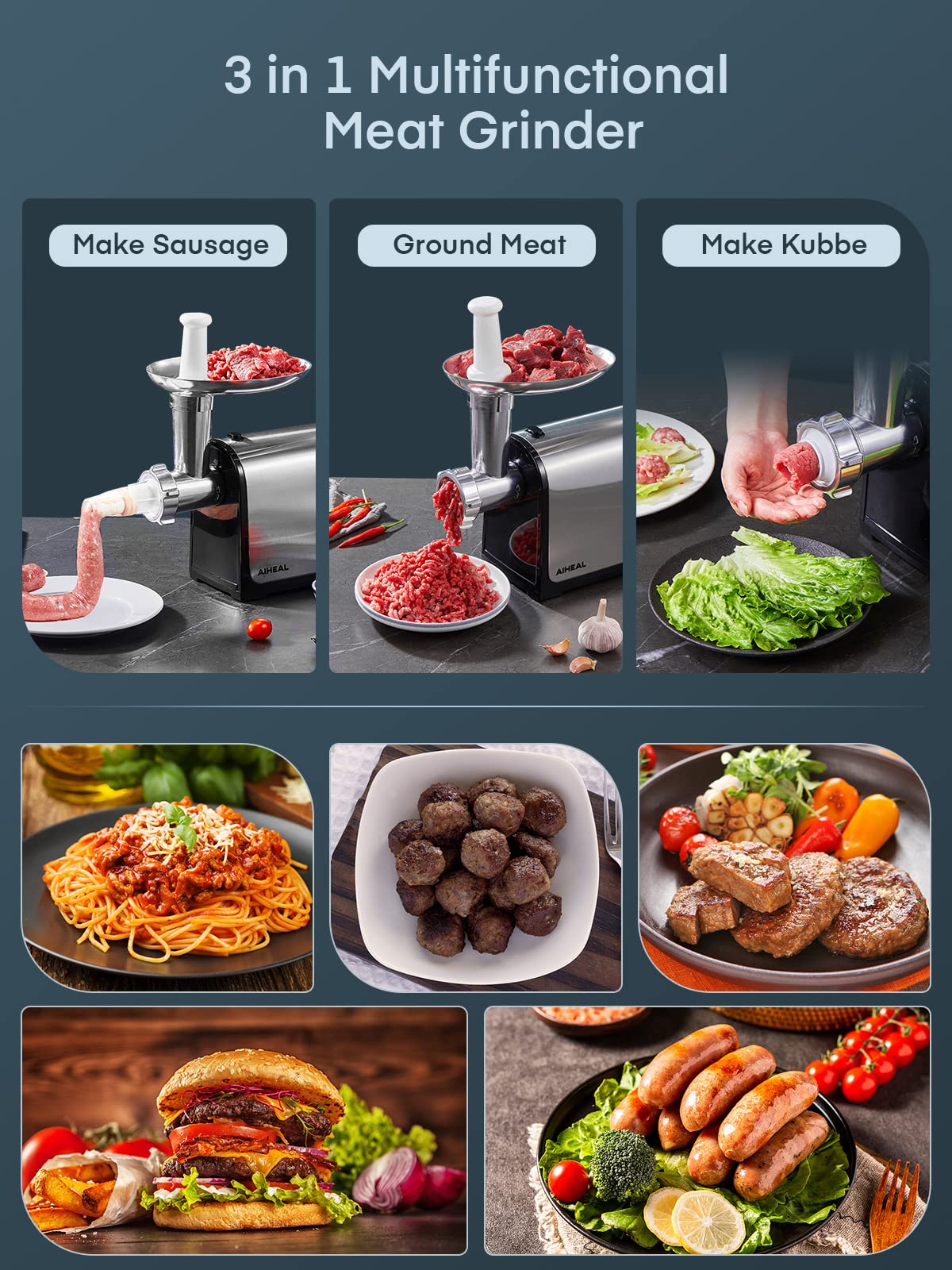 Aiheal stainless steel body highlighting durability for home use