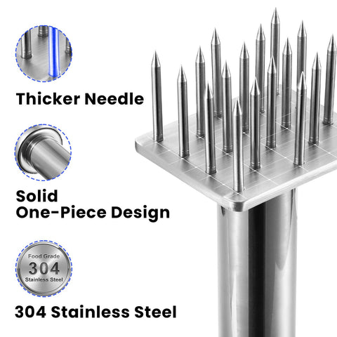 Aihomo dishwasher-safe tenderizer, seamless blade design for quick cleaning after use