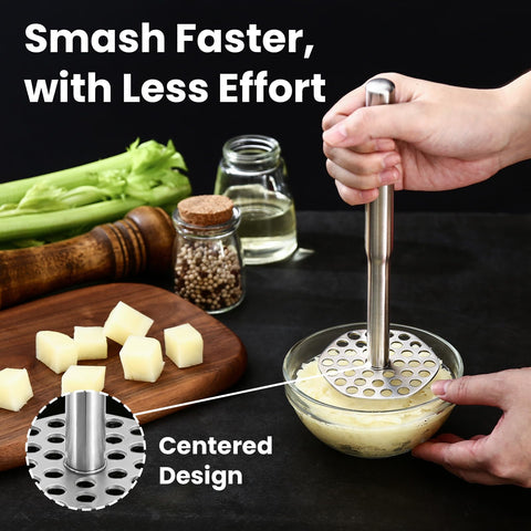 Dishwasher-safe Aihomo masher simplifies cleanup after meals.