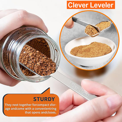 AIKEXIN BPA-free liquid measuring cups with clear readouts and pour spouts.