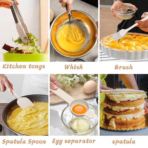 AIKKIL included basting brush and spatula for easy prep