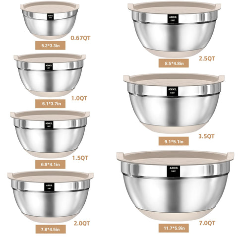 AIKKIL nesting bowls save space on your kitchen counter