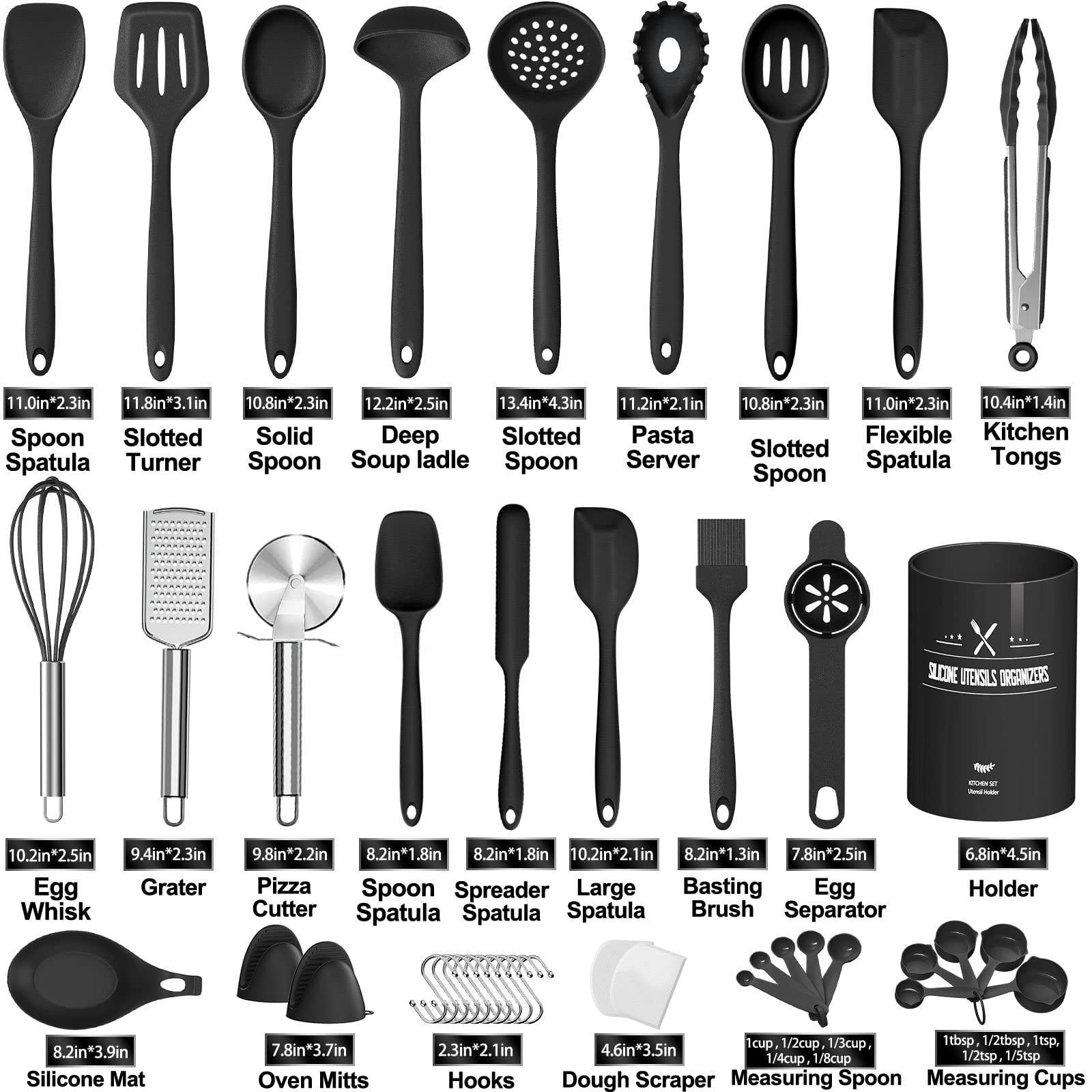 AIKKIL silicone spatula and spoon demonstrating heat tolerance and gentle nonstick protection