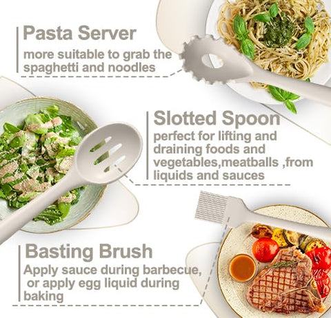 AIKKIL silicone pizza cutter cleanly slices while protecting nonstick surfaces