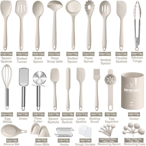 AIKKIL silicone turner heat resistant and gentle on cookware for flipping burgers