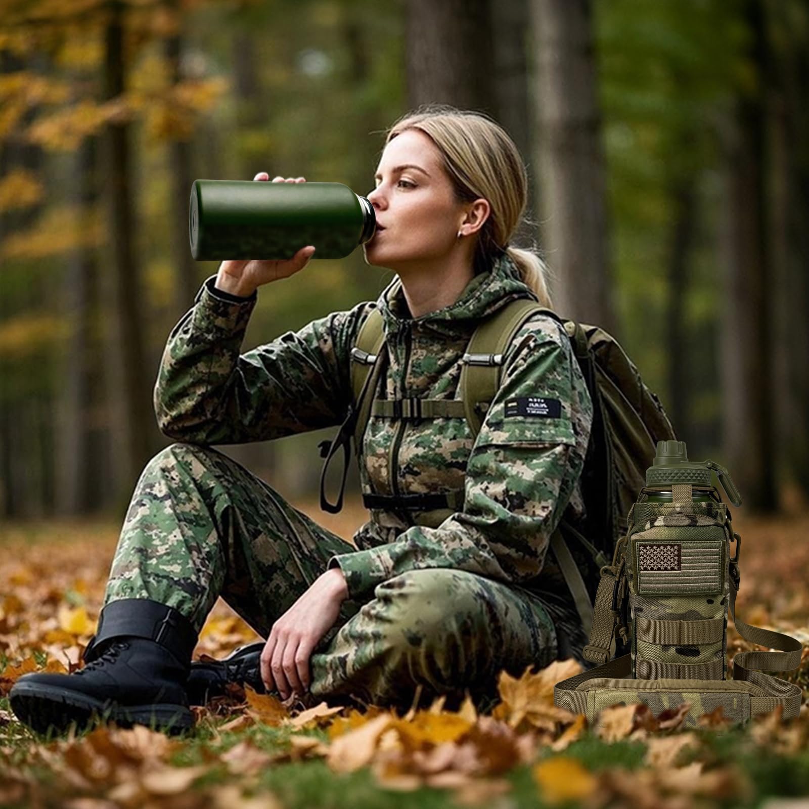 AIKOTOO adjustable strap and belt carry for versatile use.