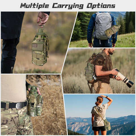 AIKOTOO MOLLE-compatible strap for flexible carry options on gear.