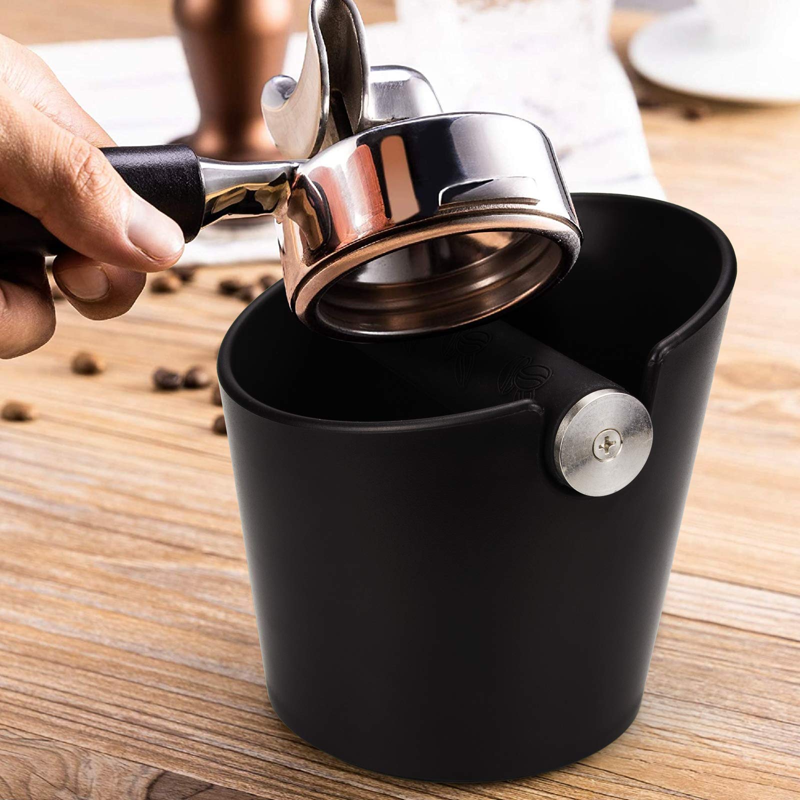 Ailelan coffee knock box noise-reduction design minimizes clatter.