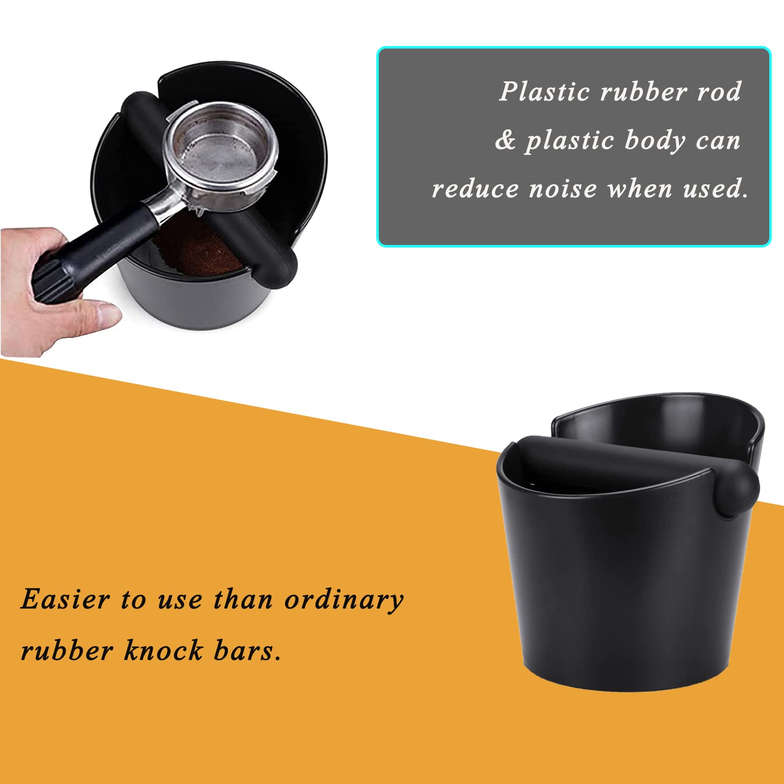 Ailelan knock box round with non-slip base, stable during knock-downs.