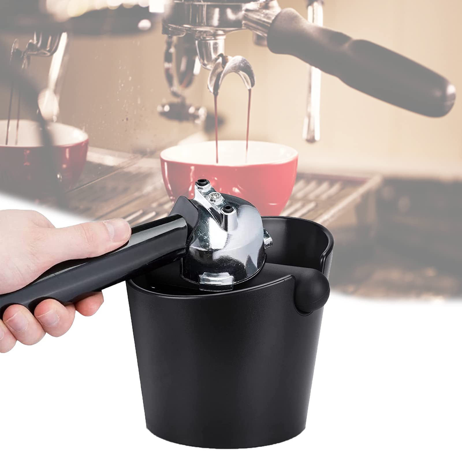 Ailelan coffee knock box with removable bar, easy cleaning after busy espresso sessions.