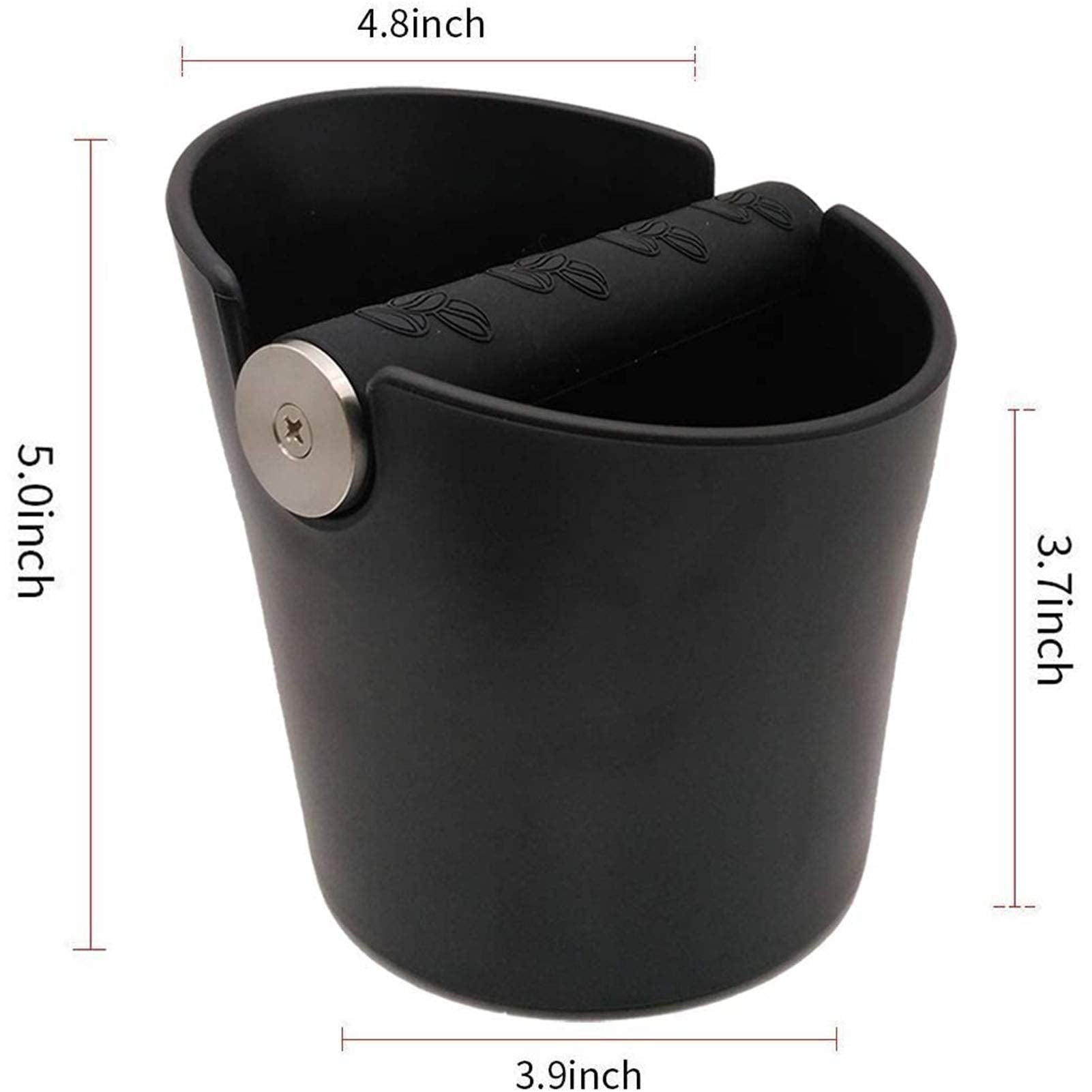 Ailelan coffee knock box with removable metal bar for cleaning.