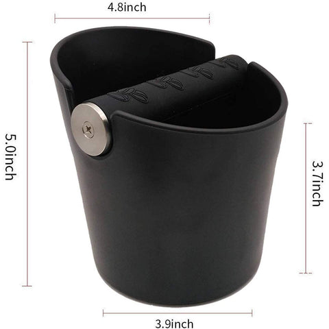 Ailelan coffee knock box with removable metal bar for cleaning.