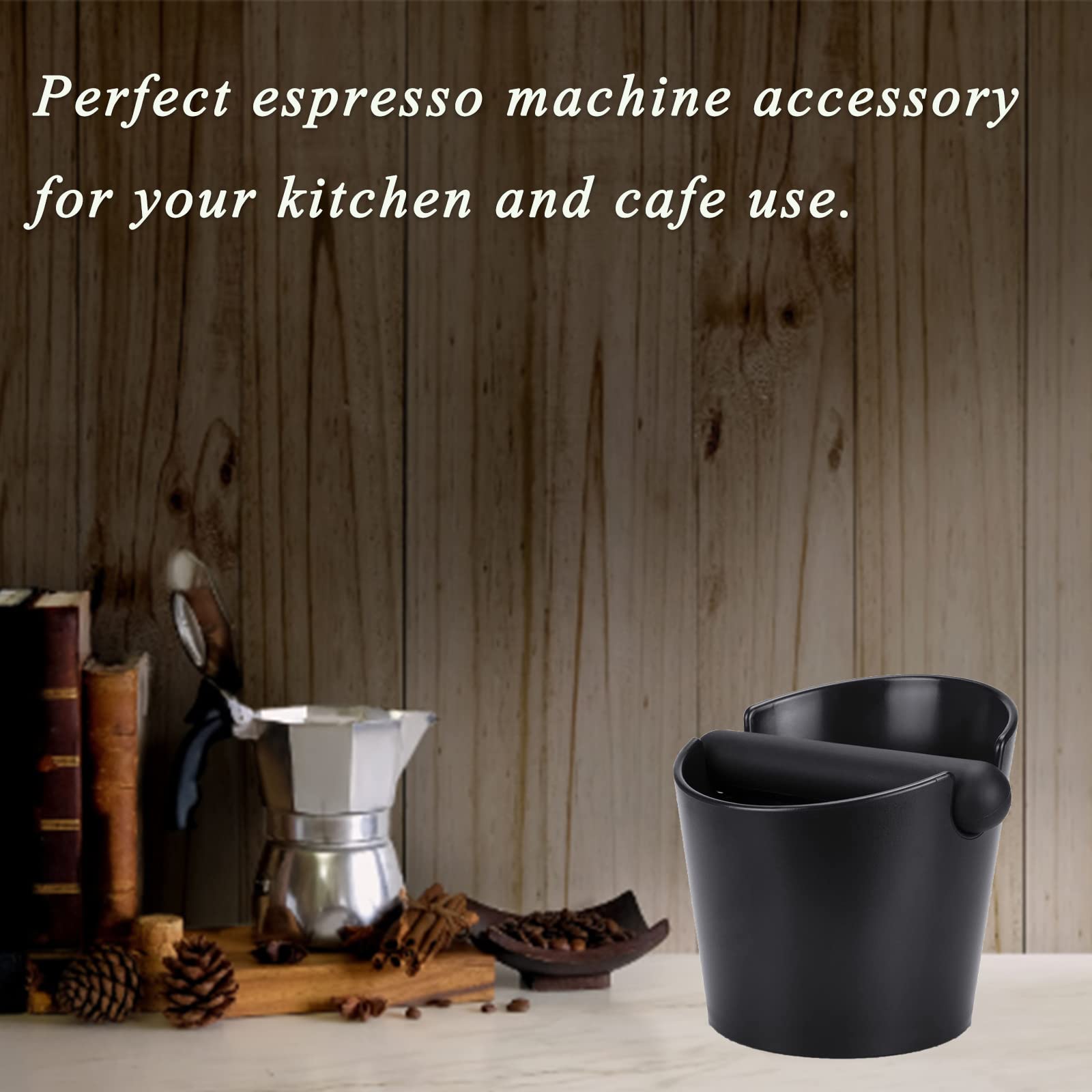 Ailelan rounded coffee bin design reduces splashes and keeps counters tidy.