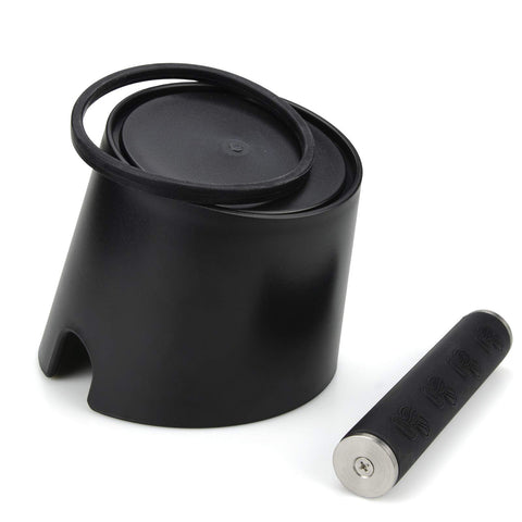 Ailelan coffee knock box fits neatly under most espresso machines.