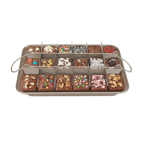 Ailelan divider being removed after baking for quick serving