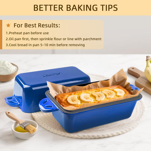AILITOR pan preheated to bake evenly and reduce sticking.