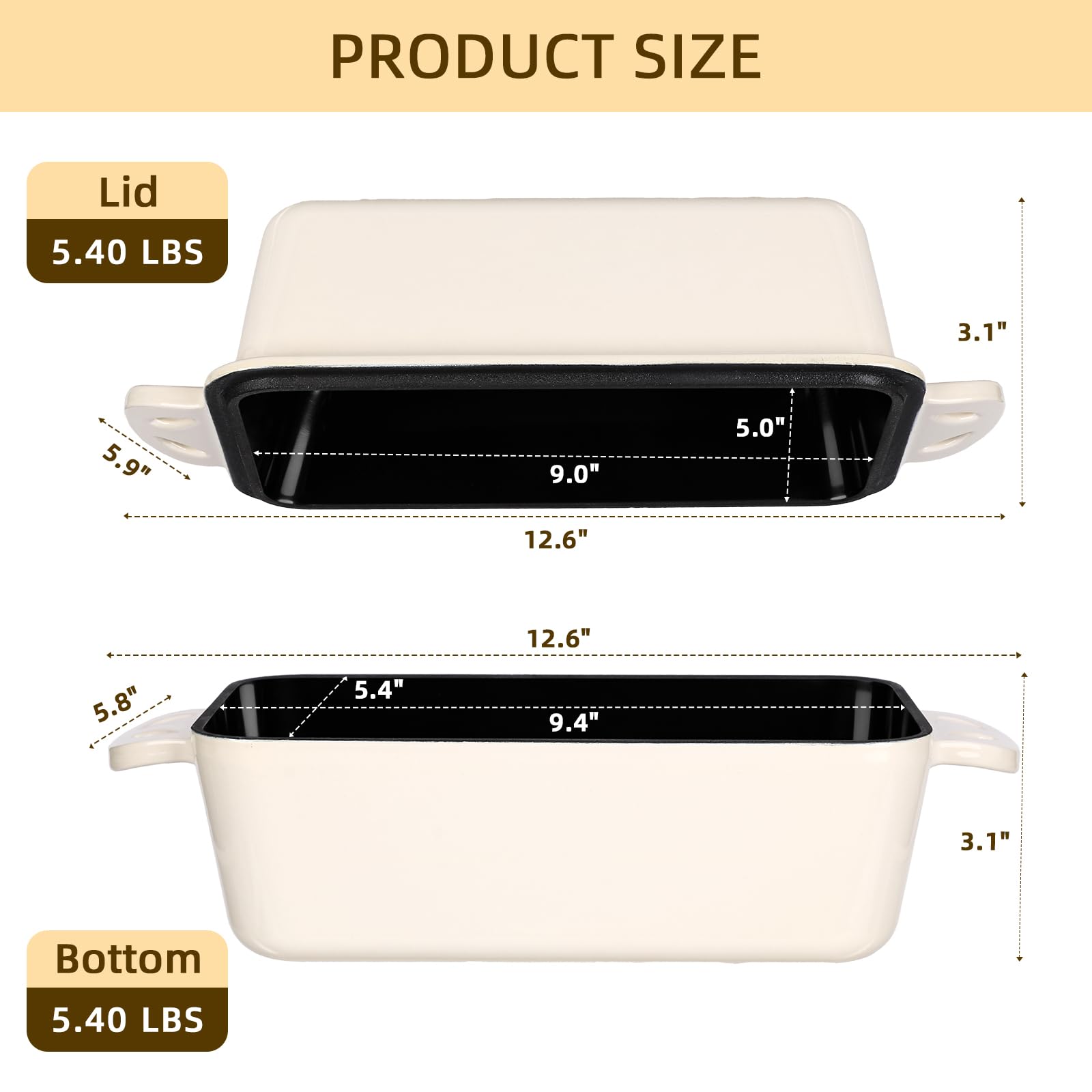 AILITOR heat resistant gloves included beside the loaf pan
