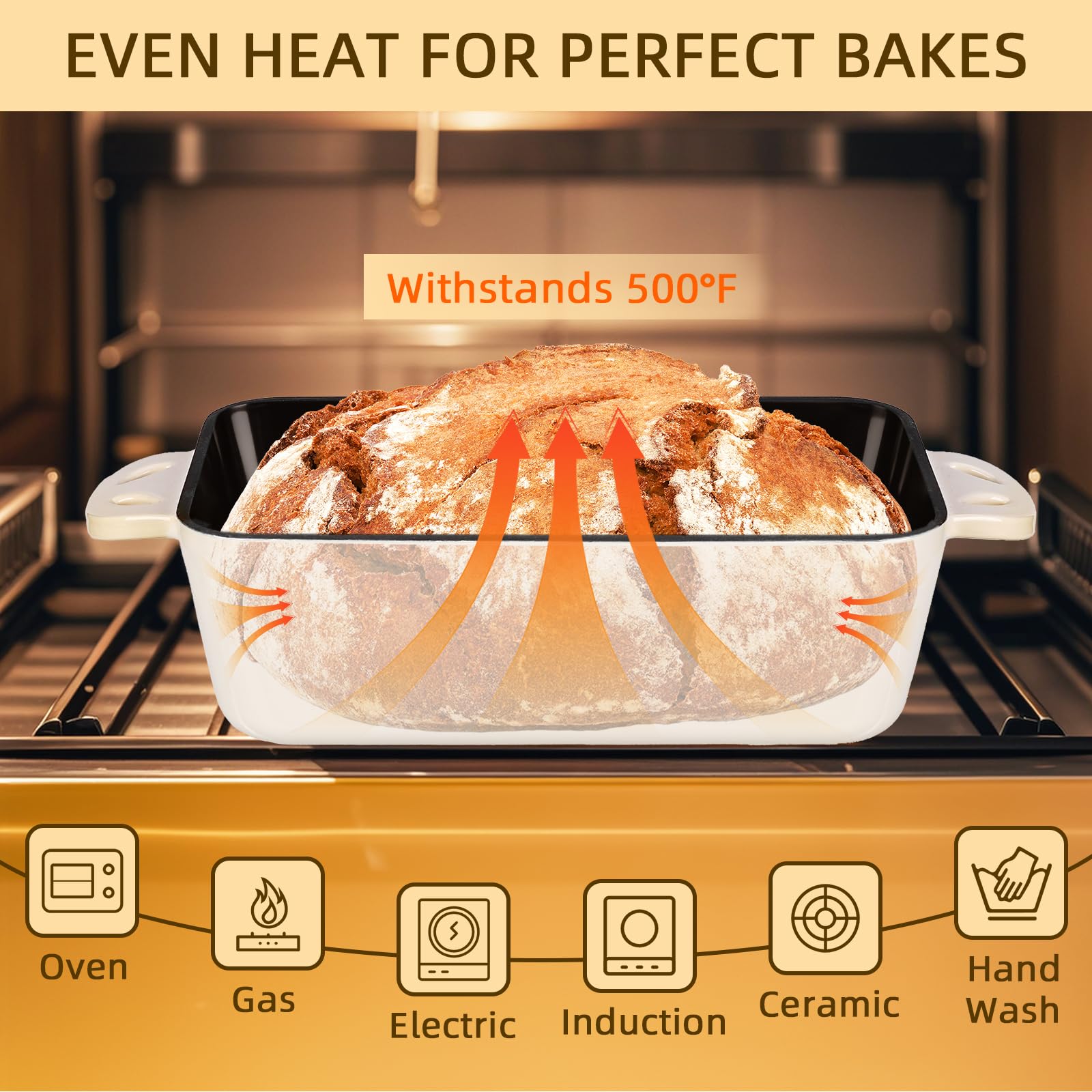 AILITOR recipe book included with pan for creative baking ideas