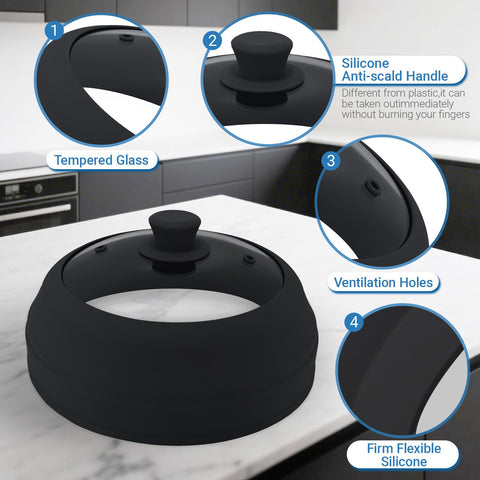 Aimatifi collapsible design folds compactly for simple kitchen storage.