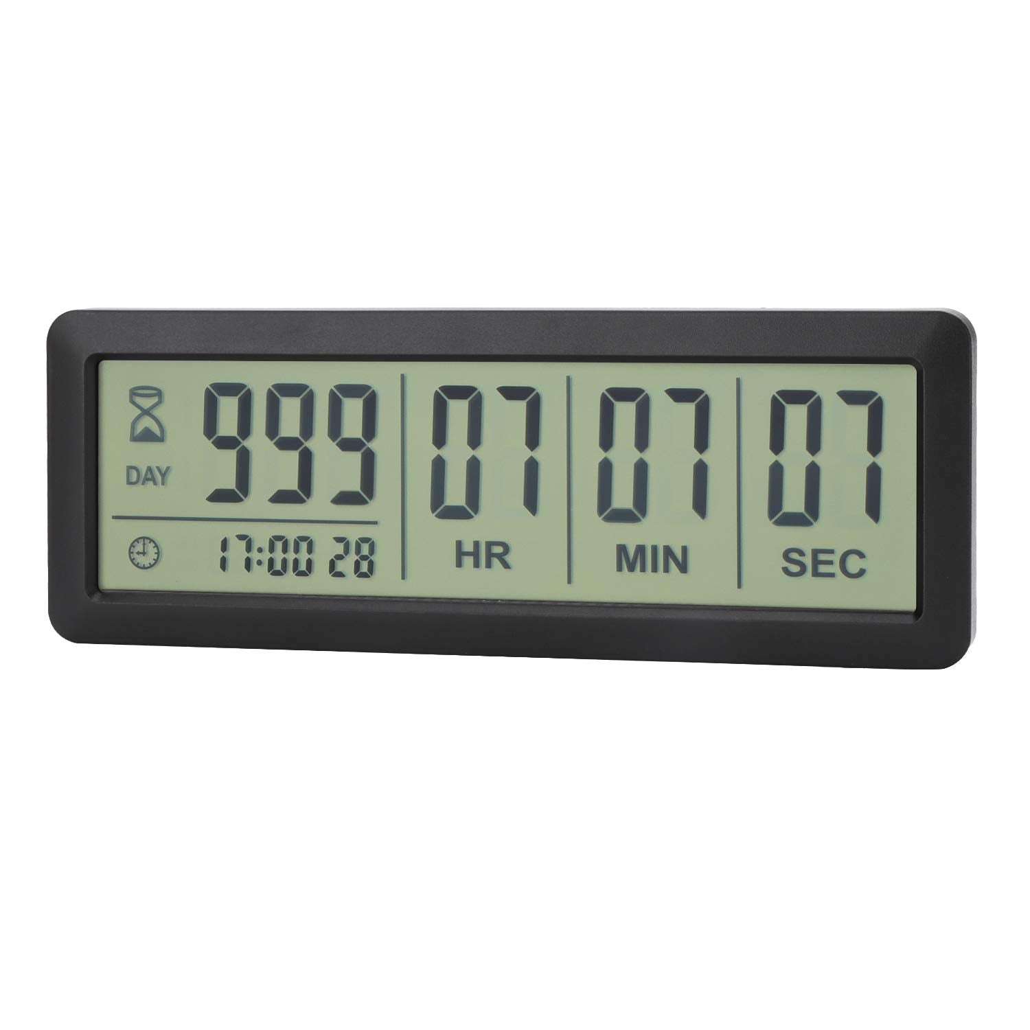 AIMILAR AY4053 black front view with large countdown display for events.