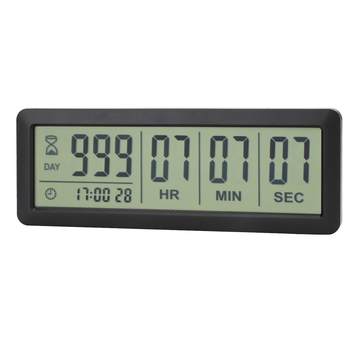 AIMILAR AY4053 black front view with large countdown display for events.