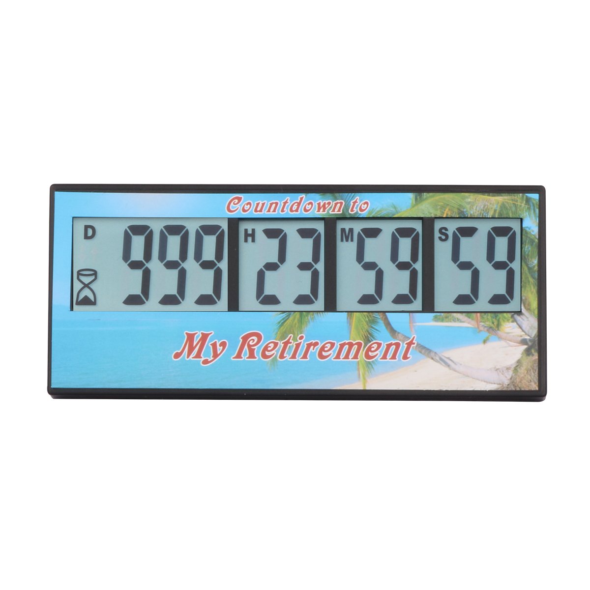 AIMILAR Digital Retirement Countdown Timer front view with a clear display for milestone tracking.