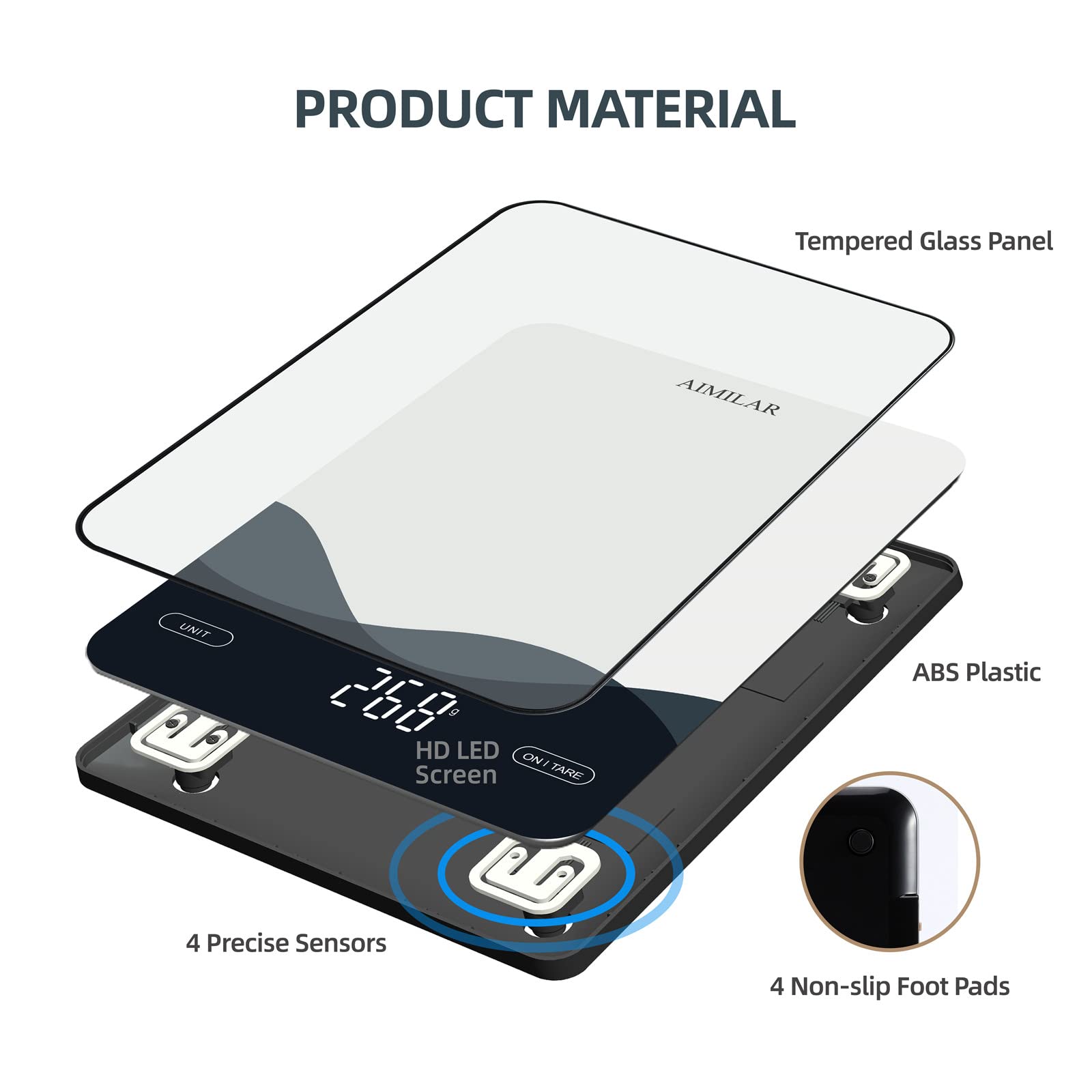 AIMILAR auto-off conserves battery after inactivity.