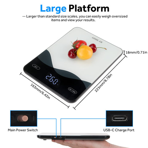 AIMILAR precision scaling aids precise portioning in meals.