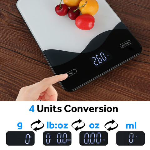 AIMILAR large glass platform fits bowls for accurate weigh-ins.