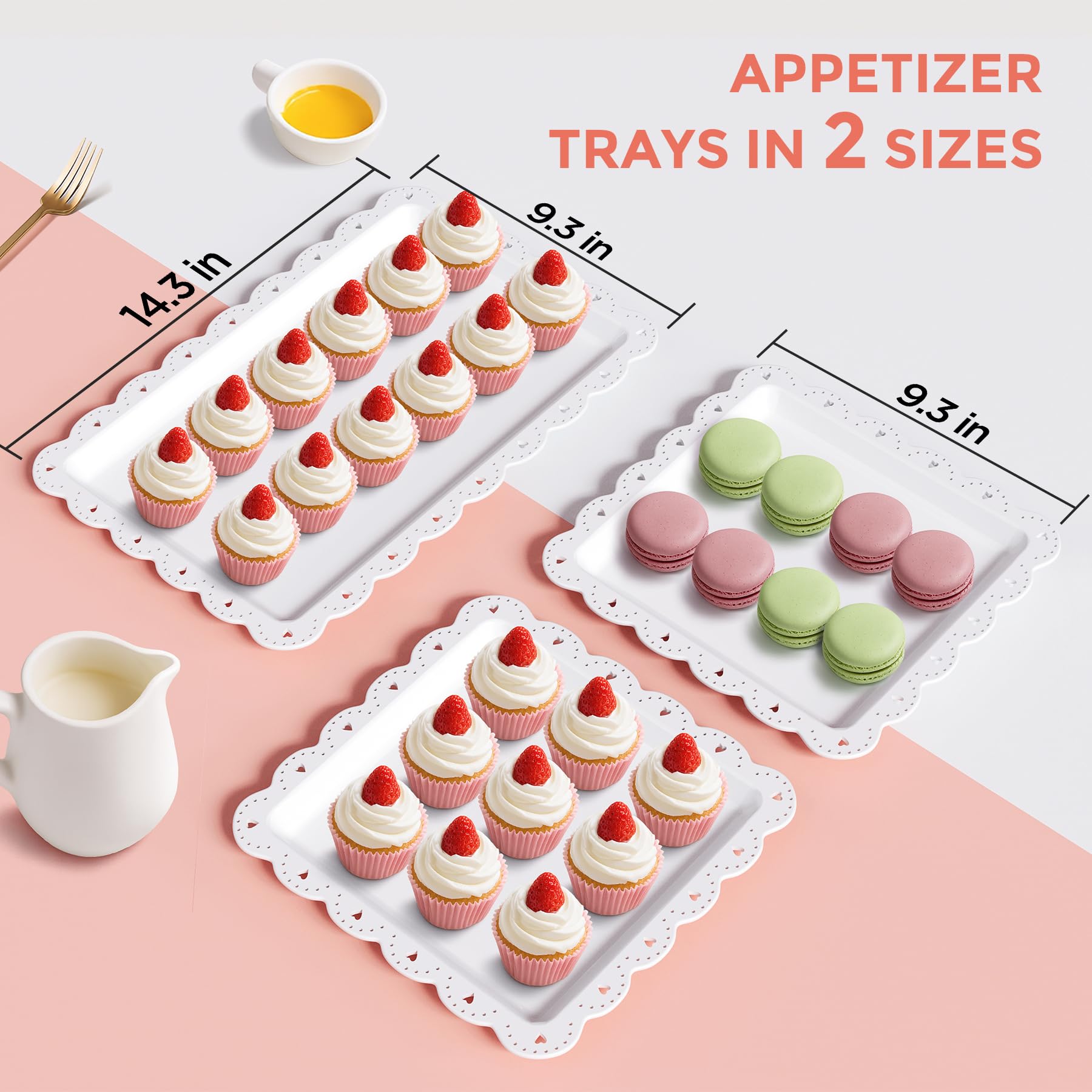 AIMSEAL Cupcake Stand 2-tier round display supports cookies and treats.