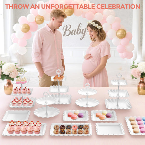 AIMSEAL Square trays finish the dessert table with a coordinated look.