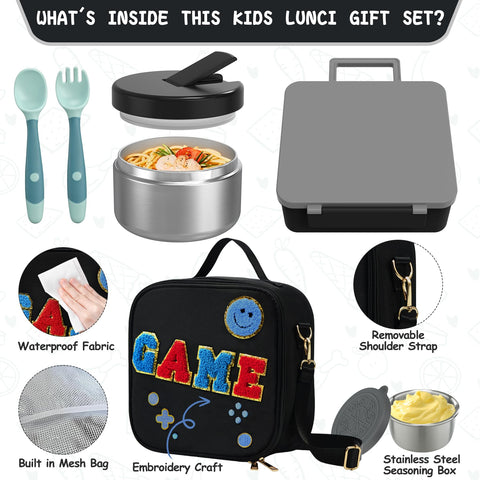 Aimsnk 8oz soup thermo keeps soup hot during transit for kids.