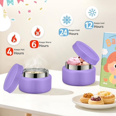 Aimsnk 9oz hot food jar keeps meals warm during commute