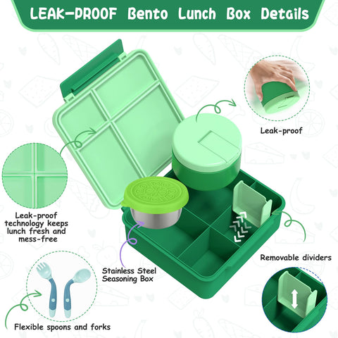 Aimsnk food divider four-to-five compartments allows flexible meal layouts.