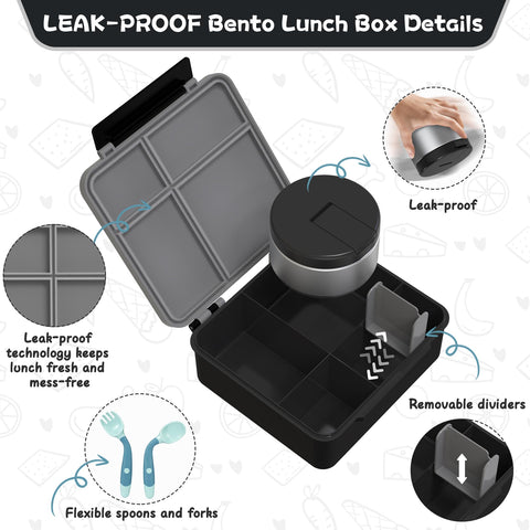 Aimsnk bento is microwave and dishwasher safe for easy cleanup.
