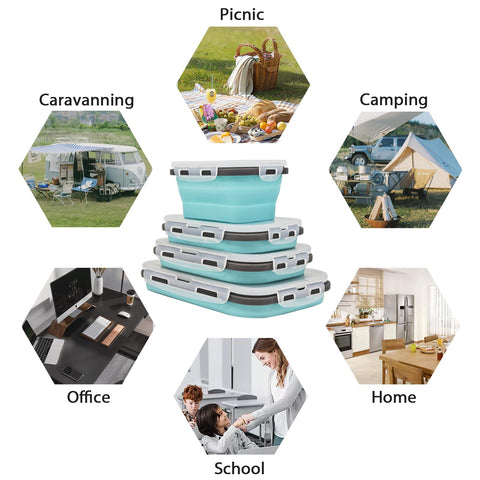 Ainmvnos four sizes collapsible bowls from 12oz to 40oz.