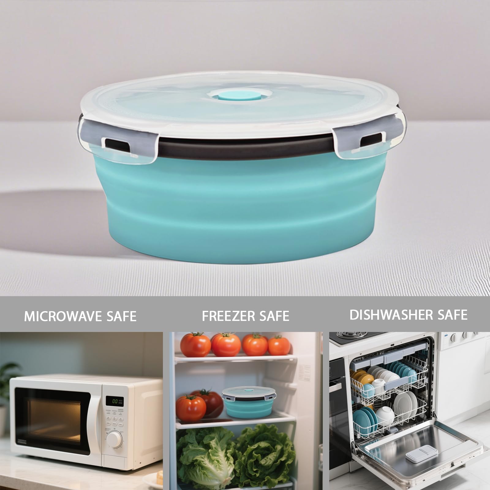 Ainmvnos leakproof lids keep bowls secure and mess-free.