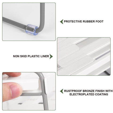 Aionvidas sturdy metal frame supports heavy items.