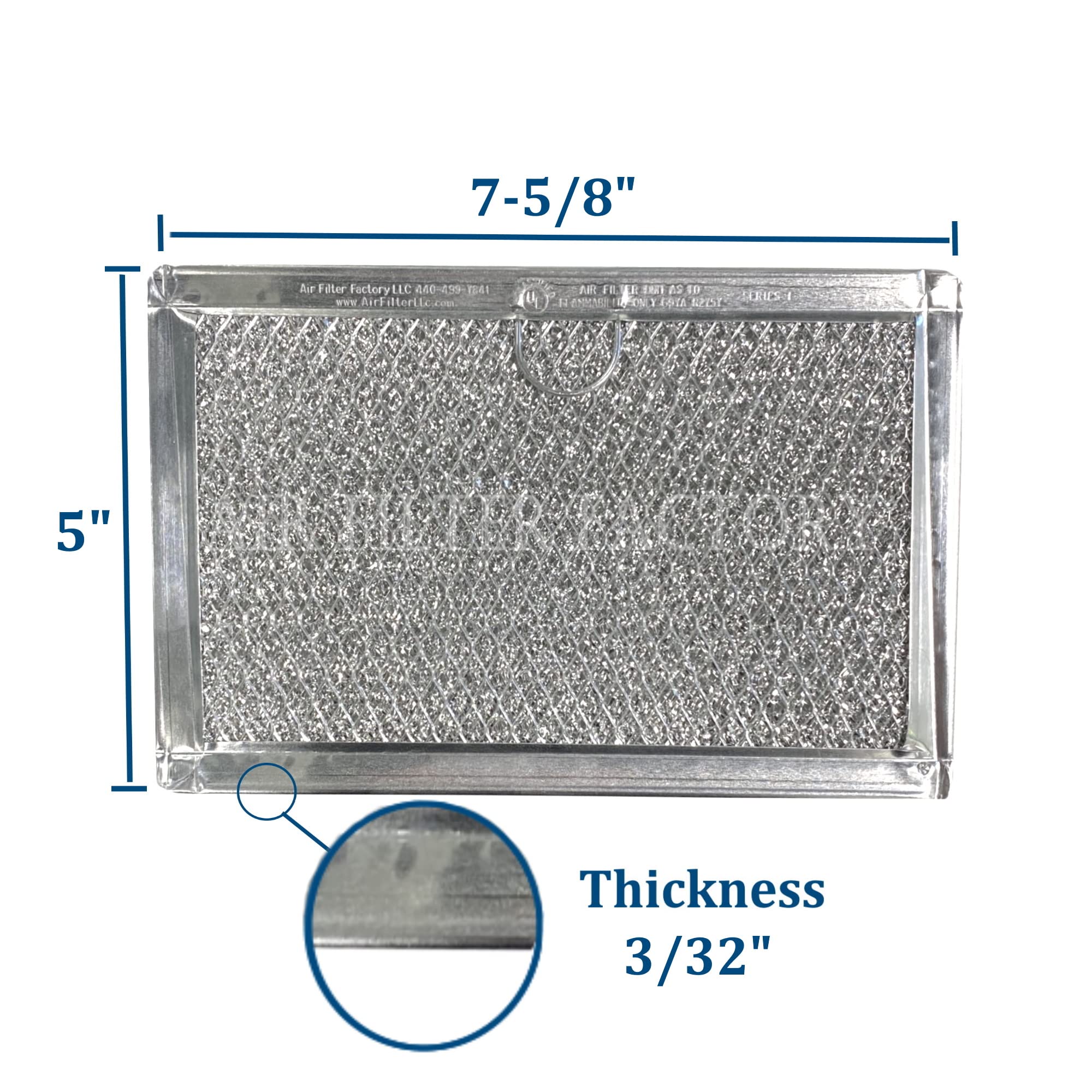Air Filter Factory care instruction image suggests dish soap cleaning to extend the filter life