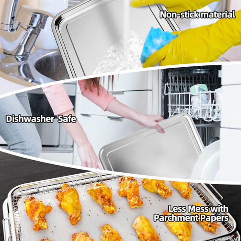 Air Fryer Basket for Oven dishwasher-safe components simplify maintenance after meals