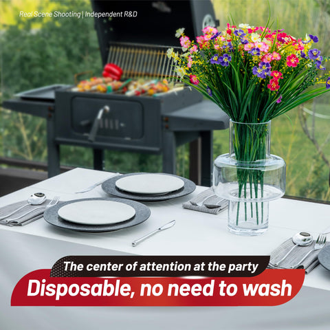 Airbin durable wear-resistant surface protects furniture during meals.