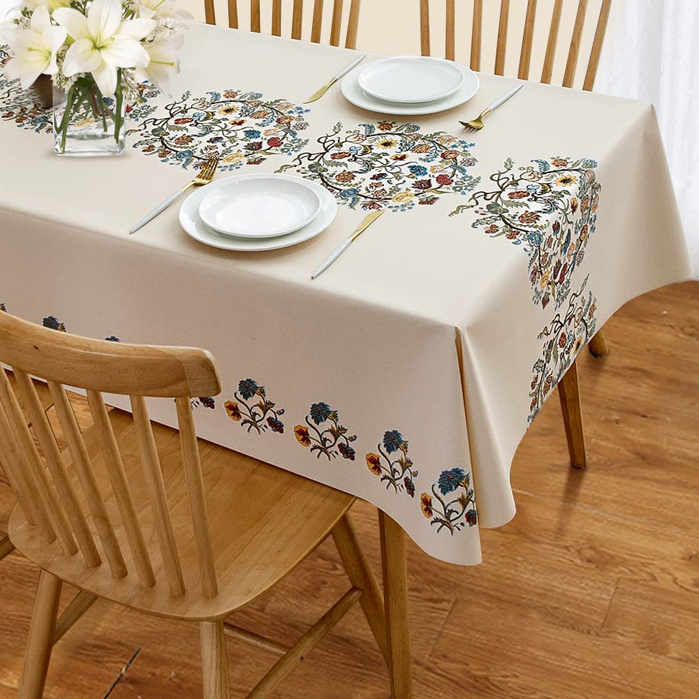 AIRCOWRIE embroidery flower pattern adds tasteful charm to any setting.