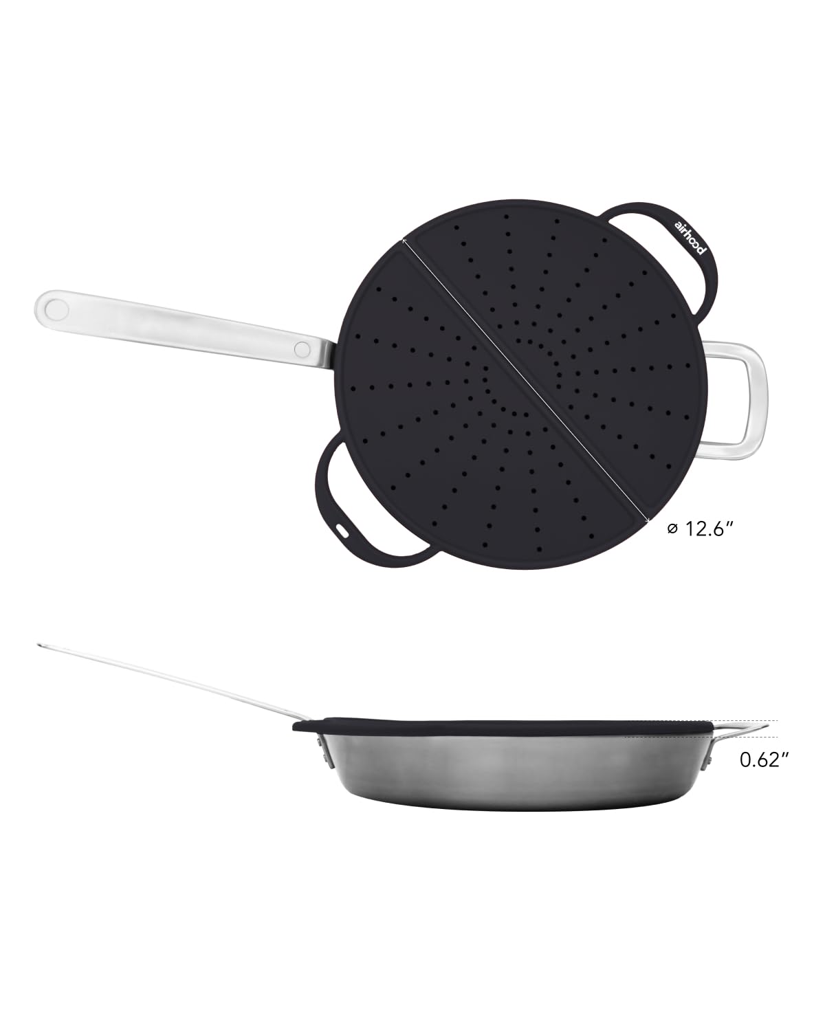 AirHood perforated surface venting steam during cooking.