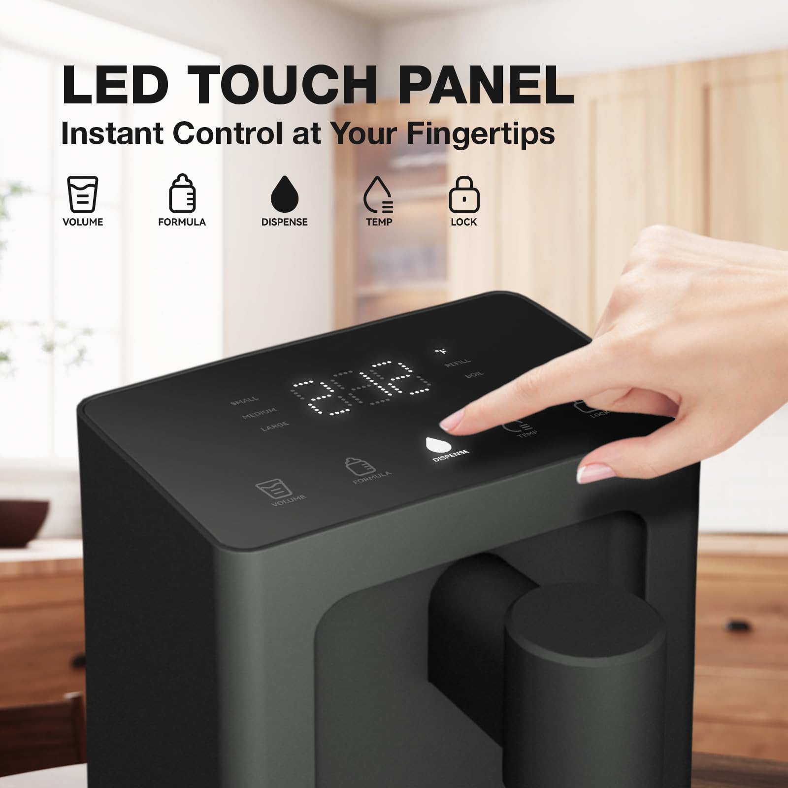 AirHOP offers three volumes of 200, 350, or 500 mL for precise pours