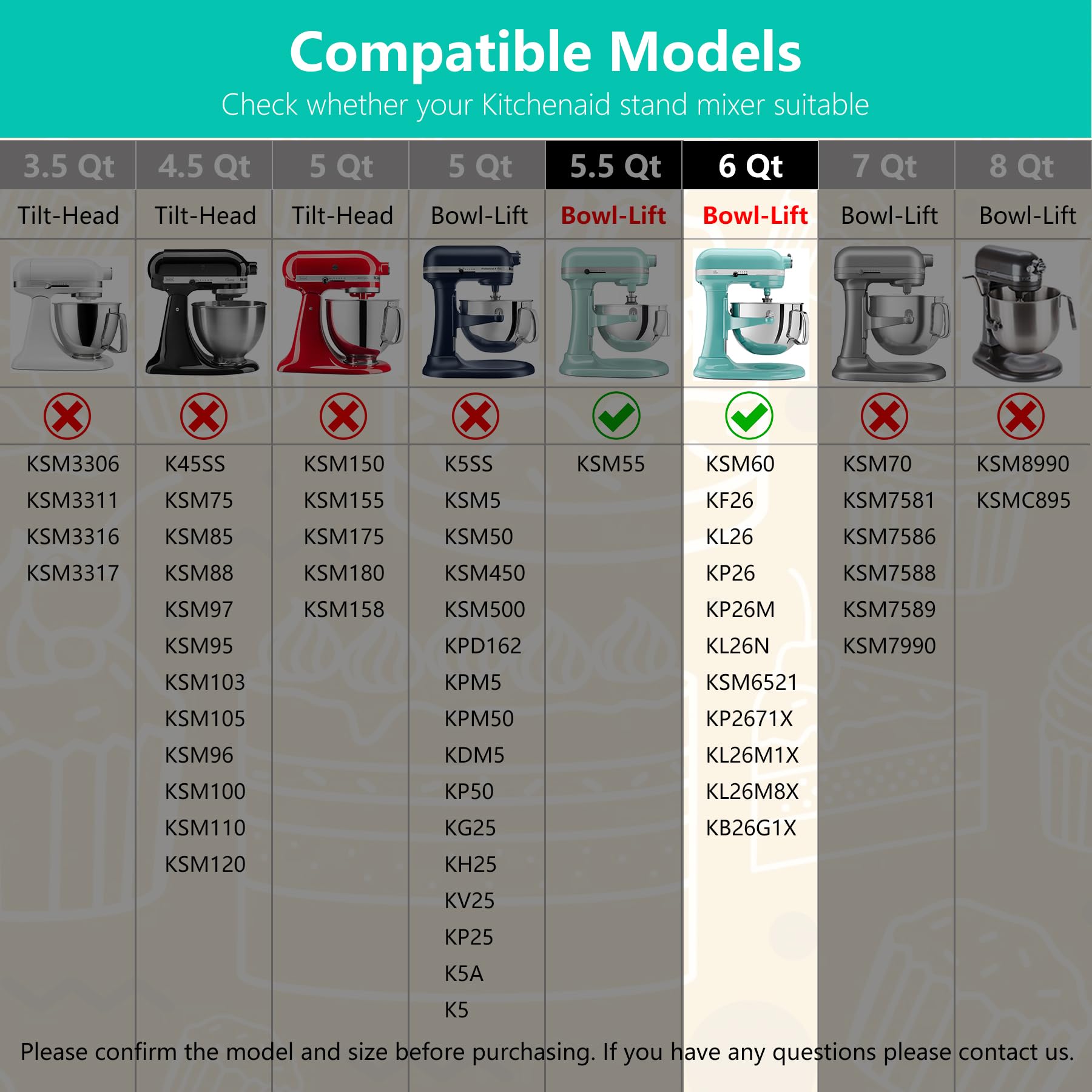 Airkitrep dough hook for KitchenAid, ideal for bread dough tasks.